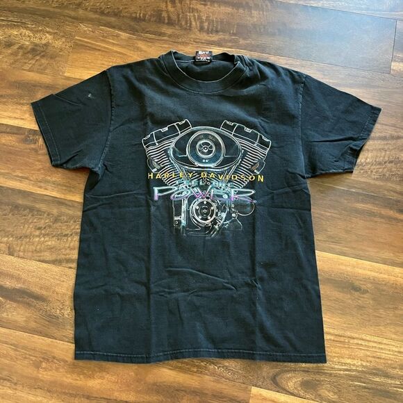Vintage 1998 Motor City Harley Davidson T-Shirt Large - Picture 1 of 5